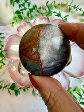 Load image into Gallery viewer, Pink Lace Chalcedony Cookie|Round Flat Stone|Palm Stone|Pocket Crystal
