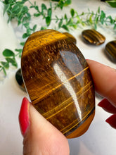 Load image into Gallery viewer, Tiger’s Eye Palm Stones|Strength &amp; Protection
