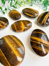 Load image into Gallery viewer, Tiger’s Eye Palm Stones|Strength &amp; Protection
