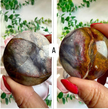 Load image into Gallery viewer, Pink Lace Chalcedony Cookie|Round Flat Stone|Palm Stone|Pocket Crystal
