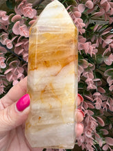 Load image into Gallery viewer, Golden Healer Quartz|Yellow Hematoid Quartz|Crystals from Brazil|Points and Towers|Ethically Sourced Crystals|Crystal Healing
