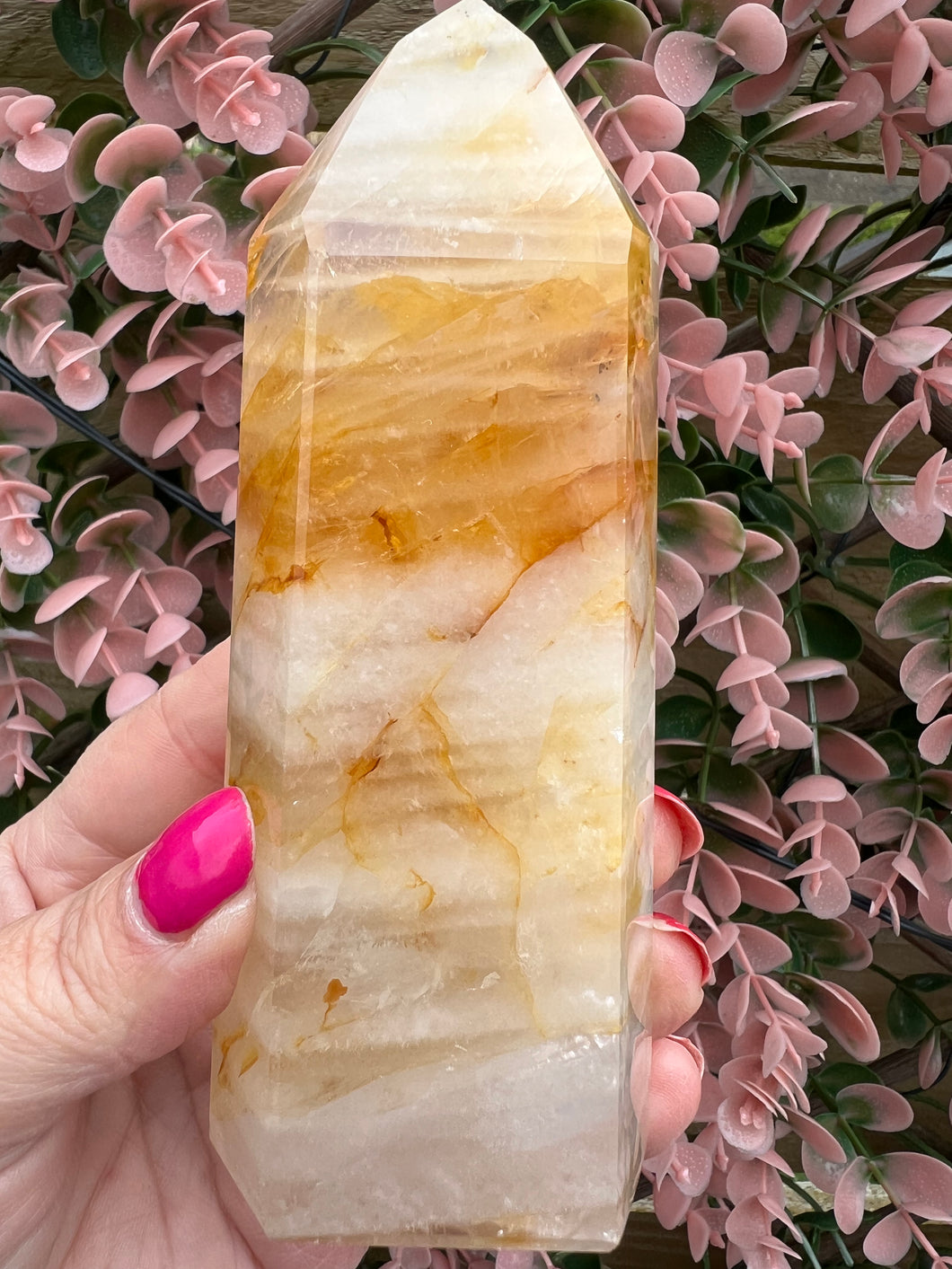 Golden Healer Quartz|Yellow Hematoid Quartz|Crystals from Brazil|Points and Towers|Ethically Sourced Crystals|Crystal Healing