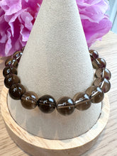 Load image into Gallery viewer, Smokey Quartz 10mm Beaded Bracelet|Gemstone Bracelet|Crystal Bracelet|Beaded Bracelet|Ethically Sourced|Natural
