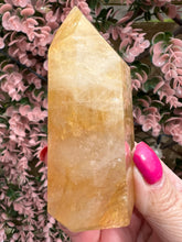 Load image into Gallery viewer, Golden Healer Quartz|Yellow Hematoid Quartz|Crystals from Brazil|Points and Towers|Ethically Sourced Crystals|Crystal Healing
