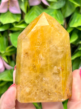 Load image into Gallery viewer, Golden Healer Quartz|Yellow Hematoid Quartz|Crystals from Brazil|Points and Towers|Ethically Sourced Crystals|Crystal Healing
