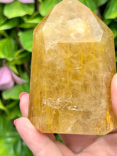 Load image into Gallery viewer, Golden Healer Quartz|Yellow Hematoid Quartz|Crystals from Brazil|Points and Towers|Ethically Sourced Crystals|Crystal Healing
