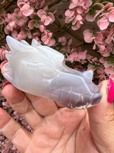 Load image into Gallery viewer, Druzy Agate Dragon Head Carving|Druzy Agate Carving|Agate Crystal|Ethically Sourced
