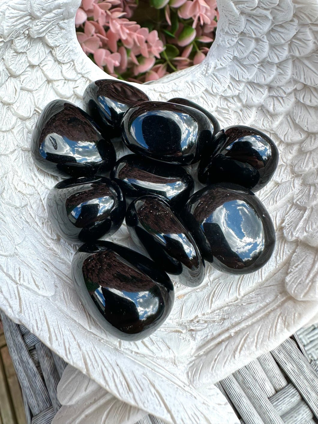 Black Obsidian Tumble|Protection|Blocks Negativity|Grounding