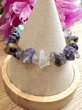 Load image into Gallery viewer, Indigo Fluorite Chunky Bracelet|Gemstone Bracelet|Crystal Bracelet|Stretch Bracelet|Ethically Sourced|Natural
