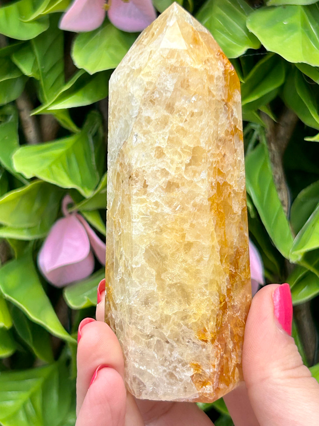 Golden Healer Tower from Brazil|manifest|aligns chakras|crystal healing|ethically sourced|gifts