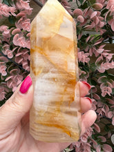 Load image into Gallery viewer, Golden Healer Quartz|Yellow Hematoid Quartz|Crystals from Brazil|Points and Towers|Ethically Sourced Crystals|Crystal Healing
