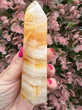 Load image into Gallery viewer, Golden Healer Quartz|Yellow Hematoid Quartz|Crystals from Brazil|Points and Towers|Ethically Sourced Crystals|Crystal Healing
