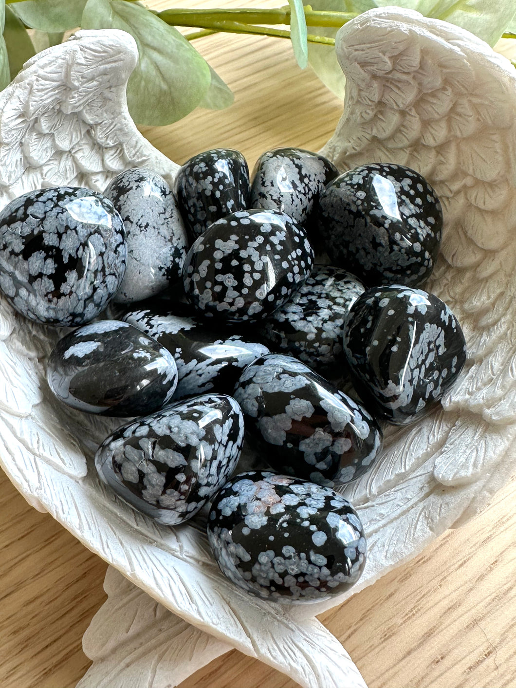 Snowflake Obsidian Tumble|Protection|Balance|Transformation|Manifest|Acceptance