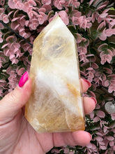 Load image into Gallery viewer, Golden Healer Quartz|Yellow Hematoid Quartz|Crystals from Brazil|Points and Towers|Ethically Sourced Crystals|Crystal Healing
