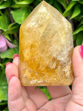 Load image into Gallery viewer, Golden Healer Quartz|Yellow Hematoid Quartz|Crystals from Brazil|Points and Towers|Ethically Sourced Crystals|Crystal Healing
