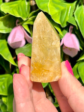 Load image into Gallery viewer, Golden Healer Quartz|Yellow Hematoid Quartz|Crystals from Brazil|Points and Towers|Ethically Sourced Crystals|Crystal Healing
