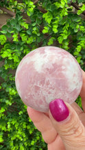 Load and play video in Gallery viewer, Pink Opal Sphere 6.4cm
