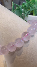 Load and play video in Gallery viewer, Rose Quartz 7/8mm Stretch Beaded Bracelet
