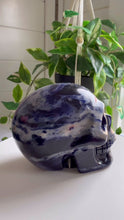 Load and play video in Gallery viewer, Sodalite Skull Carving
