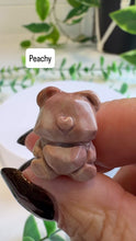 Load and play video in Gallery viewer, Alashan Agate Faceted Bear with Love Heart Carving
