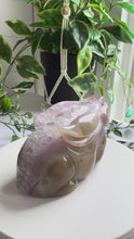 Load and play video in Gallery viewer, Hand Carved Amethyst Agate Rabbit|Bunny
