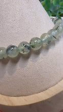 Load and play video in Gallery viewer, Prehnite 6mm Beaded Bracelet|Consciously Sourced|Gemstone Stretch Bracelet|Crystal Beaded Bracelet
