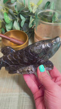 Load and play video in Gallery viewer, Labradorite Fish|Flashy|Natural Labradorite|Crystal Healing|Consciously Sourced
