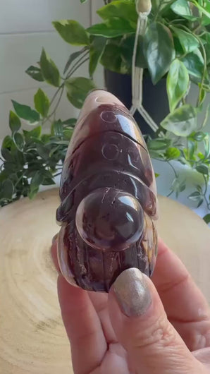 Hand Carved Mookaite Gnome | "Buddy" Gonk Figure