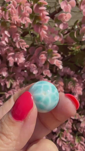 Larimar Sphere 1.83cm|Crystal Energy|Throat Chakra|Crystal Gift
