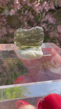 Load and play video in Gallery viewer, Moldavite Piece from Chlum, Czech Republic
