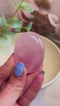 Load and play video in Gallery viewer, Rose Quartz Palmstones|Consciously Sourced|Crystal Palms
