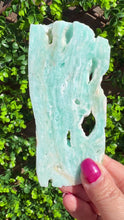 Load and play video in Gallery viewer, Blue Aragonite Slice
