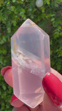 Load and play video in Gallery viewer, Rose Quartz Double Terminated Point from Madagascar
