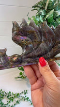 Load and play video in Gallery viewer, Labradorite Nine Tailed Fox Carving
