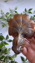Load and play video in Gallery viewer, Stunning Banded Agate Hand Carved Fish
