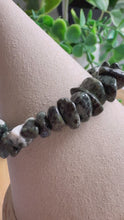 Load and play video in Gallery viewer, Preseli Bluestone Small Chip Stretch Bracelet
