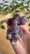 Load and play video in Gallery viewer, Chevron Amethyst Hand Carved Fish

