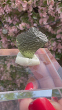 Load and play video in Gallery viewer, Moldavite Piece from Chlum, Czech Republic
