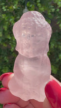 Load and play video in Gallery viewer, Rose Quartz Buddha Carving
