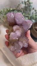 Load and play video in Gallery viewer, Spirit Quartz with Ametrine|Raw Crystal|Consciously Sourced|Crytal Cluster
