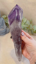 Load and play video in Gallery viewer, Amethyst Root in Stand|Amethyst from Brazil|Consciously Sourced|Natural Amethyst|Crystal in Stand|Statement Crystal
