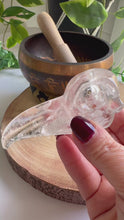 Load and play video in Gallery viewer, Clear Quartz Raven Skull Carving - Horis
