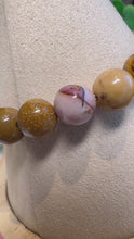 Load and play video in Gallery viewer, Mookaite 7/8mm Stretch Beaded Bracelet
