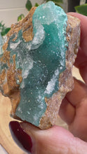 Load and play video in Gallery viewer, Rare Druzy Chrysocolla
