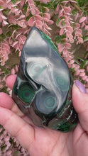 Load and play video in Gallery viewer, Malachite Freeform|Crystals from Congo|Consciously Sourced|Natural Malachite|Crystal Healing
