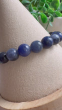 Load and play video in Gallery viewer, Sodalite 7/8mm Beaded Stretch Bracelet
