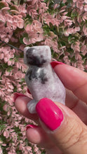 Load and play video in Gallery viewer, Lepidolite Dog Carving|Natural Lepidolite|Crystal Carving|Ethically Sourced
