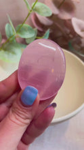 Load and play video in Gallery viewer, Rose Quartz Palmstones|Consciously Sourced|Crystal Palms
