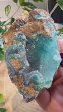 Load and play video in Gallery viewer, Rare Druzy Chrysocolla
