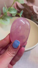 Load and play video in Gallery viewer, Rose Quartz Palmstones|Consciously Sourced|Crystal Palms
